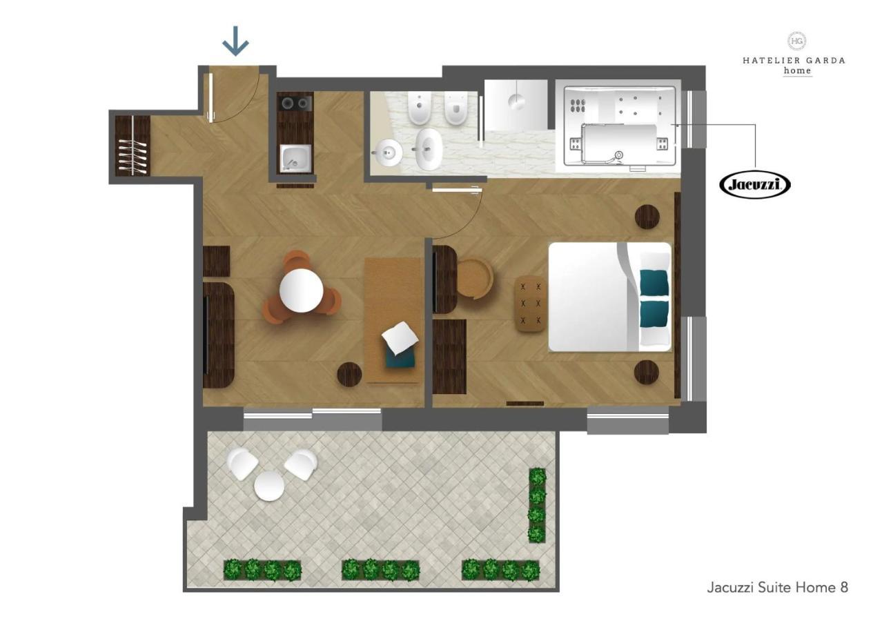 Jacuzzi Suite Home By Enjoy Garda Hotel Πεσκιέρα ντελ Γκάρντα Εξωτερικό φωτογραφία